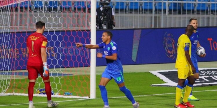 بن دبكة يسجل هدفه الخامس في الدوري السعودي