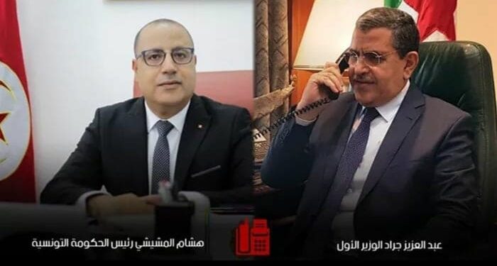 جراد يتحادث هاتفيا مع نظيره التونسي هشام المشيشي