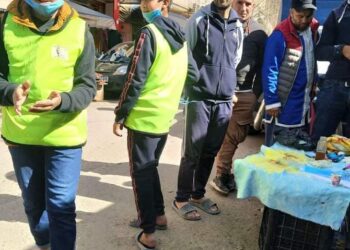 شباب وفنون بتابلاط توزع 500 كمامة