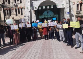 أمناء الضبط بتبسة في وقفة احتجاجية منذ أسبوع