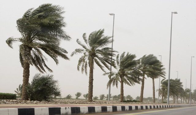 رياح قوية بهذه السواحل