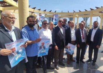 جبهة العدالة والتنمية تفتتح حملتها من ساحة حرية الصحافة (صور)