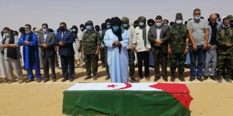جثمان القيادي الصحراوي البلاّل يوارى الثرى