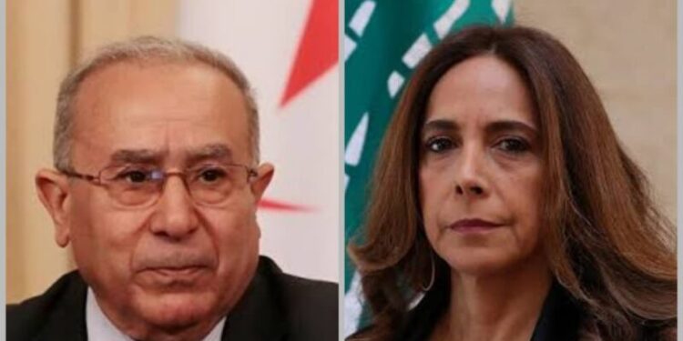 هذا ما دار بين لعمامرة ووزيرة خارجية لبنان