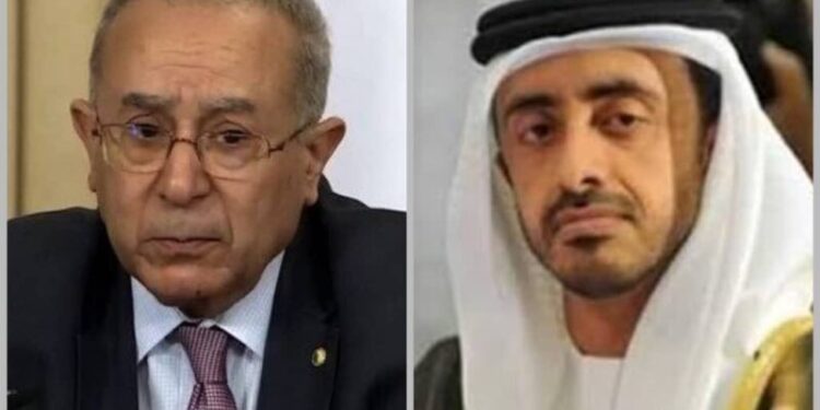 ما دار بين لعمامرة ونظيره الإماراتي