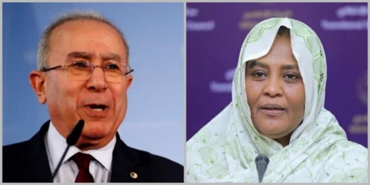 لعمامرة يتحادث مع نظيرته السودانية