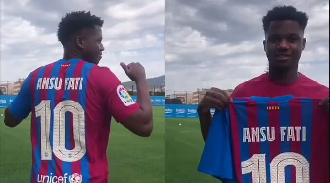فاتي يحمل رقم 10 في برشلونة