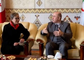 بالفيديو.. رئيسة الحكومة التونسية تحل بالجزائر