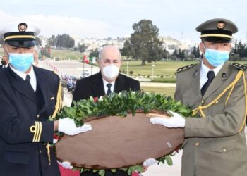 بالصور.. الرئيس تبون يترحم على أرواح الشهداء التونسيين