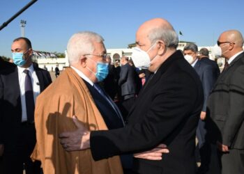 رئيس فلسطين يغادر الجزائر