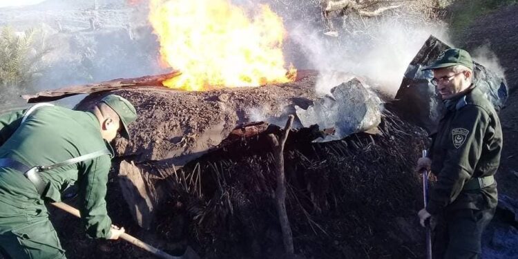 مداهمة مواقع التفحيم غير الشرعي في سكيكدة