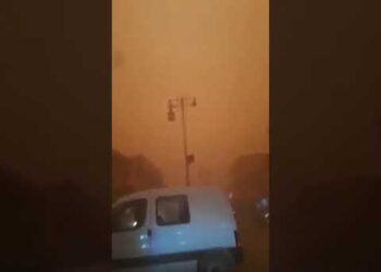 زوابع رملية في بئر العاتر  ولاية تبسة