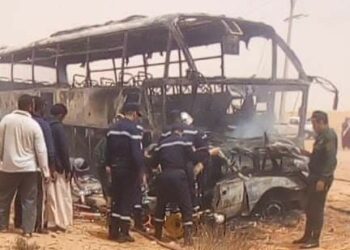 بالصور حادث مرور مروع بغرداية