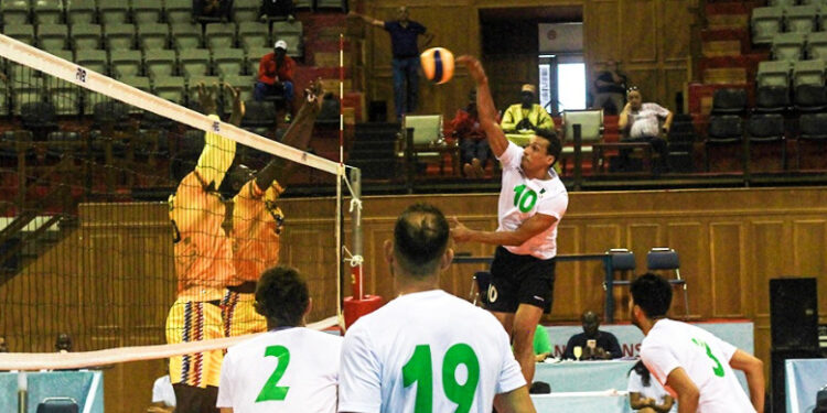 هدف منتخب الكرة الطائرة في الألعاب المتوسطية