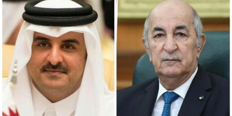 أمير دولة قطر بالجزائر هذا السبت