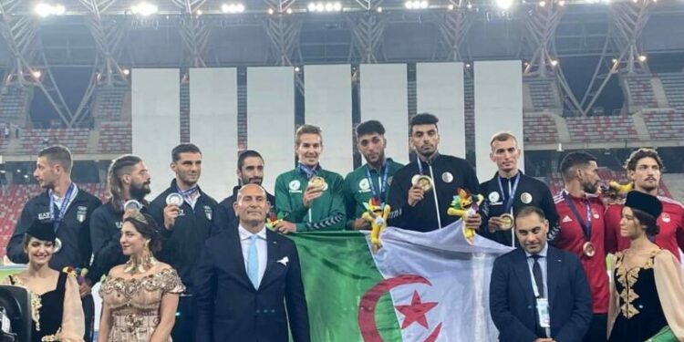 رباعي التتابع يحصد أول ذهبية في تاريخ المشاركة الجزائرية