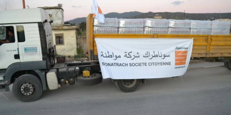 “سوناطراك” ترسل مساعدات لمتضررين من الحرائق