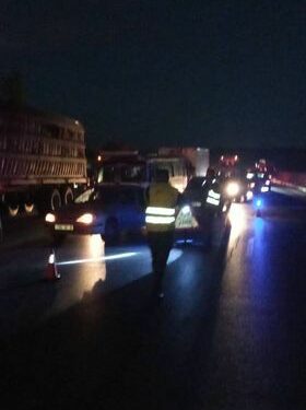 طريق مغلق بسبب حادث مرور بسطيف