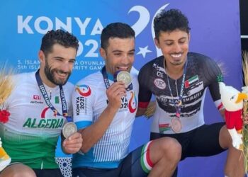 رقيقي يفوز بفضية سباق الدراجات الهوائية بقونيا