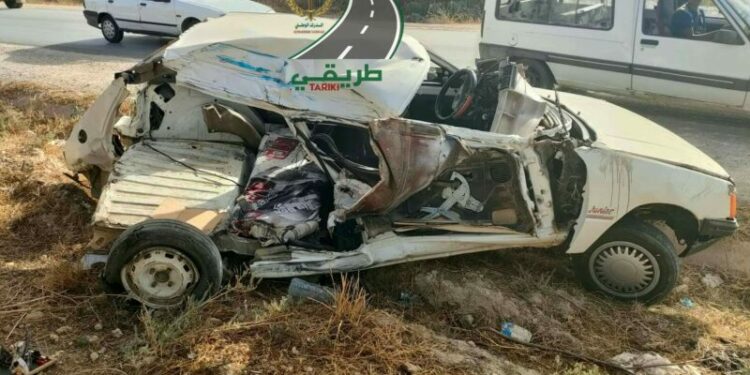 وفاة شخصين وإصابة آخر في حادث مرور بغليزان