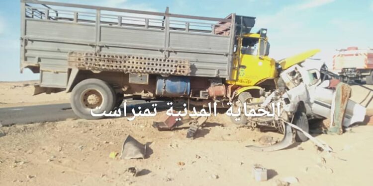 وفاة 3 أشخاص في حادث مرور بتمنراست