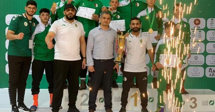 المنتخب الوطني للمصارعة ينهي البطولة العربية في المركز الأول