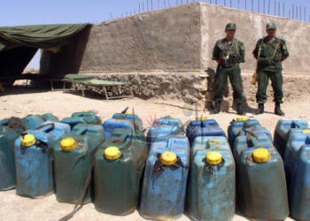 توقيف 11 شخصا وحجز 6000 لتر وقود موجه للتهريب بجانت