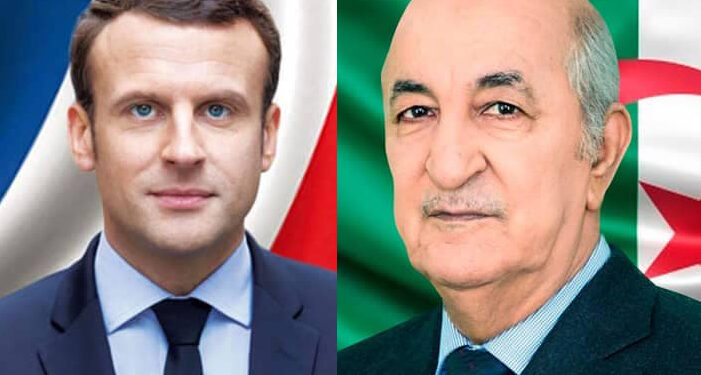 رئيس الجمهورية يتلقى مكالمة هاتفية من الرئيس ماكرون