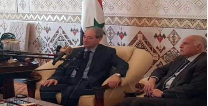 وزير الخارجية السوري في الجزائر