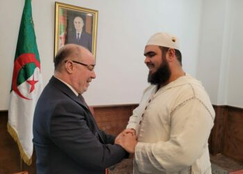 بلمهدي يستقبل الشيخ مهساس