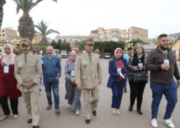 مُمثلو وسائل إعلام وطنية بالمدرسة العليا للإدارة العسكرية بوهران