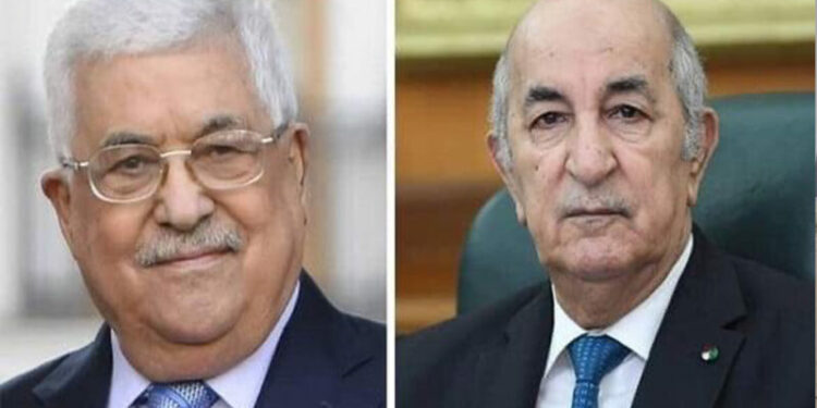 الرئيس الفلسطيني يهنئ رئيس الجمهورية