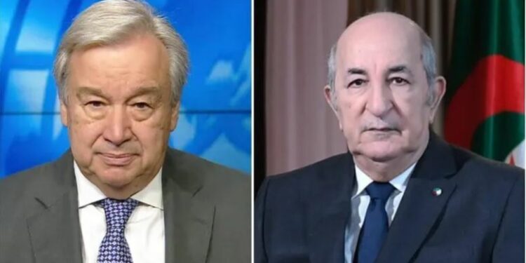 رئيس الجمهورية يبعث رسالة للأمين العام لمنظمة الأمم المتحدة