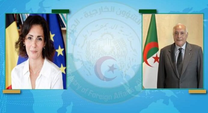 عطاف يتلقى اتصالا من نظيرته البلجيكية