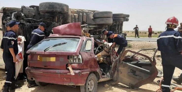 مجزرة مرورية بالجلفة