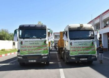 قوافل تضامنية موجهة للمتضررين من الحرائق