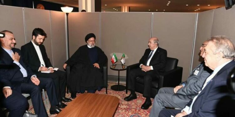 محادثات بين الرئيس تبون والرئيس الإيراني