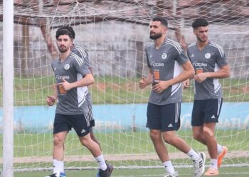 أول حصة تدريبية لمحاربي الصحراء في مابوتو
