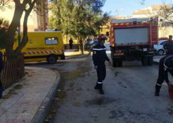 إصابة 14 شخصا في انفجار شقة متبوع بحريق بالمدية
