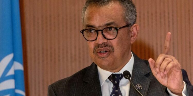 مدير منظمة الصحة العالمية تيدروس غيبريسوس