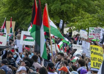 مظاهرات تطالب بإنهاء الدعم الأمريكي للكيان الصهيوني