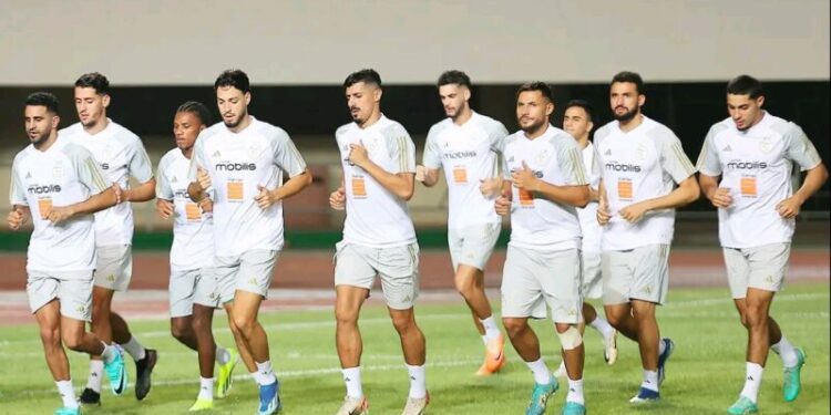 أول حصة تدريبية للمنتخب الوطني في لومي
