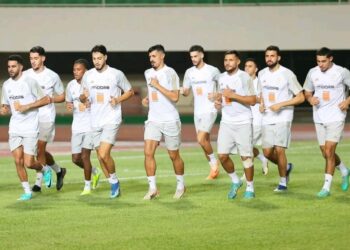 أول حصة تدريبية للمنتخب الوطني في لومي