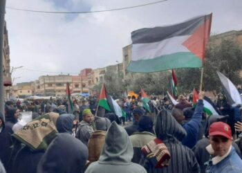 عشرات الوقفات الاحتجاجية دعما للصمود الفلسطيني بالمغرب