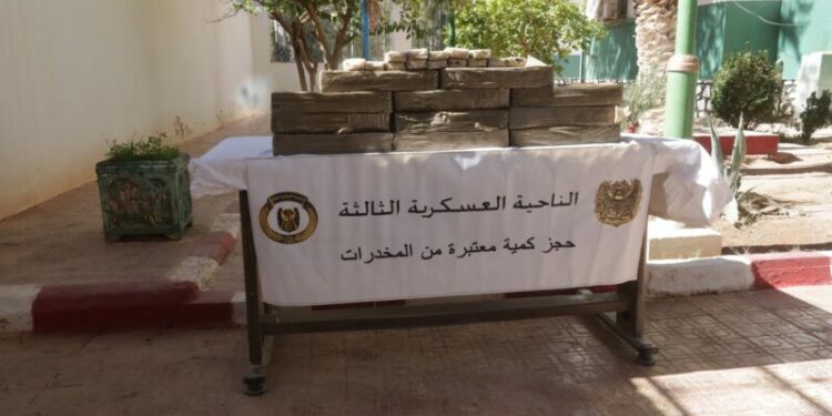 احباط ادخال كميات ضخمة من المخدرات عبر الحدود مع المغرب
