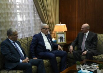 بوغالي يتباحث مع رئيس مجلس الأعيان الاردني العدوان الصهيوني على غزة