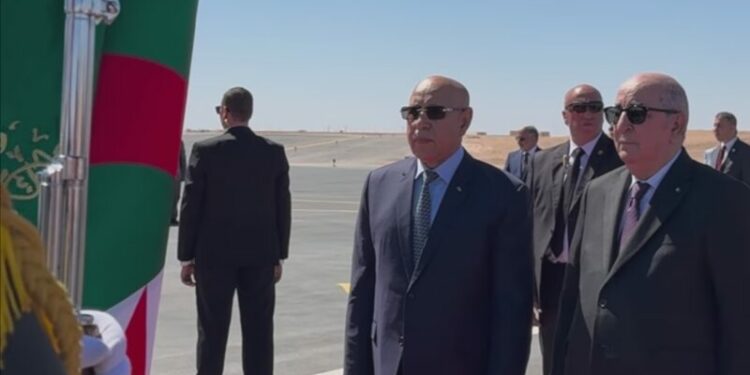 الرئيس تبون ونظيره الموريتاني في المعبرين الحدودين الثابتين