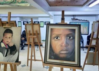 ورشات للرسم تضامنا مع أطفال غزة بالعاصمة