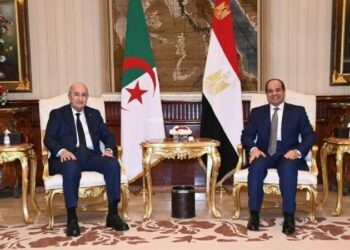رئيس الجمهورية يتحادث مع نظيره المصري