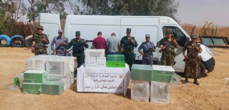 حجز كمية كبيرة من السجائر بعين اميناس